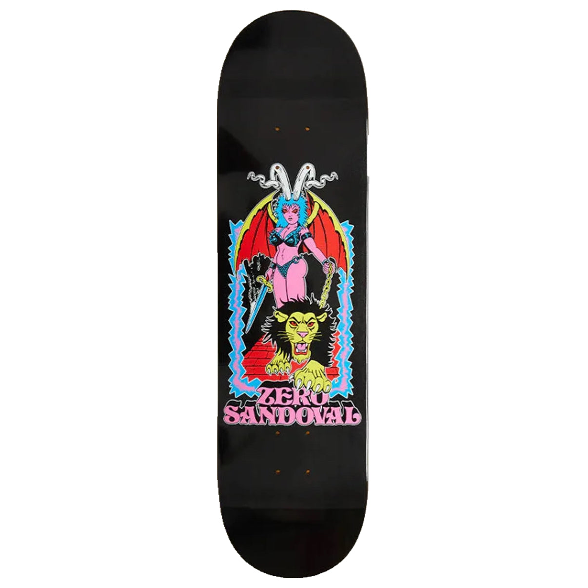 Zero Skateboard Deck Lion Queen Tommy Sandoval 8.25"