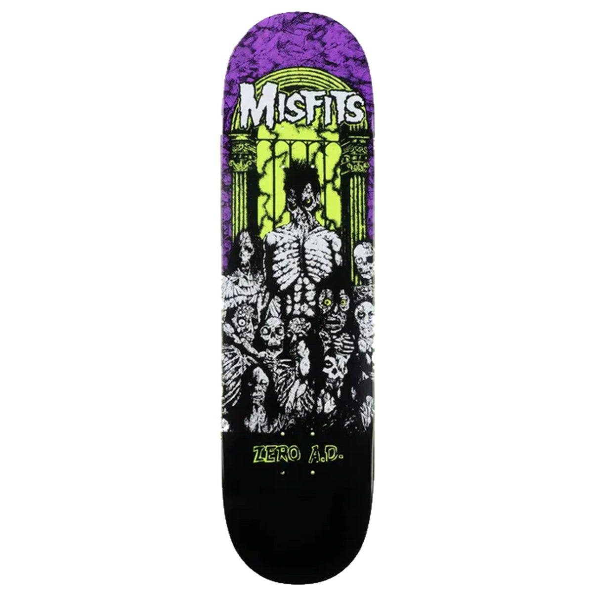 Zero Skateboard Deck Misfits A.D. GITD 8.25"
