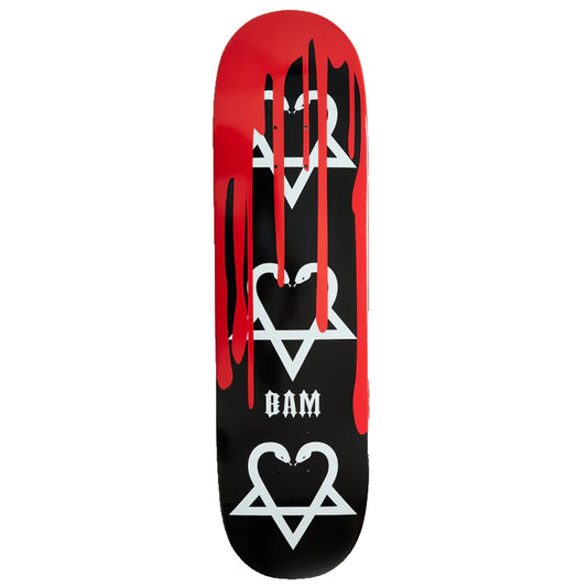 Zero Skateboard Deck Bam Snake-a-Gram with Blood 8.5"