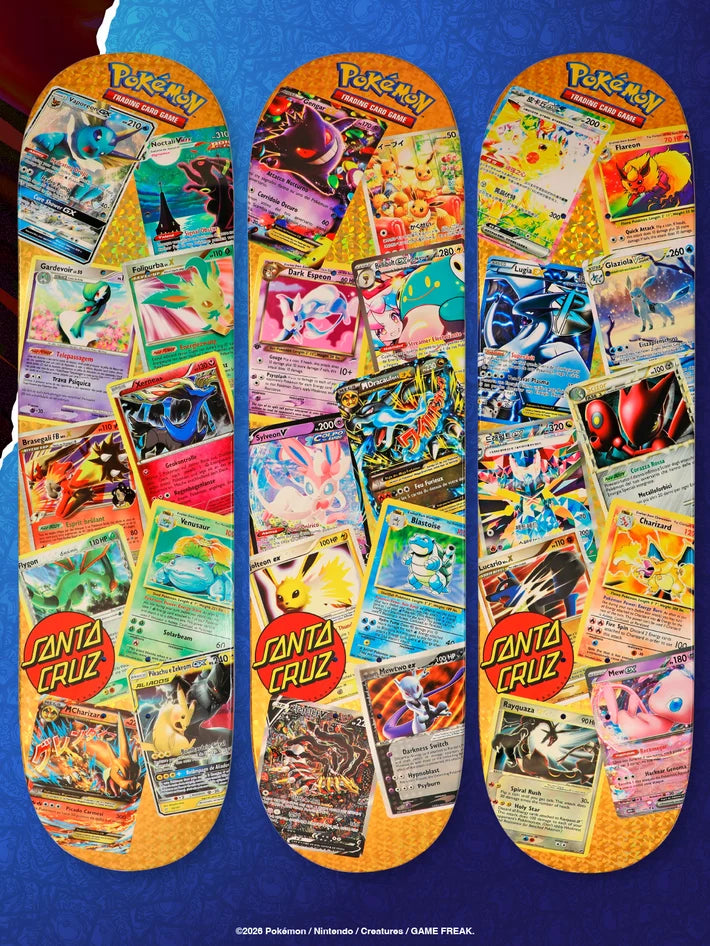 Santa Cruz x Pokemon TCG 30th Anniversary 2026 Blind Bag Skateboard Deck - Sealed