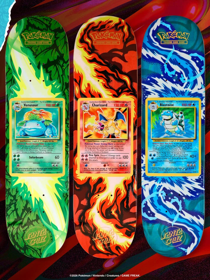 Santa Cruz x Pokemon TCG 30th Anniversary 2026 Blind Bag Skateboard Deck - Sealed