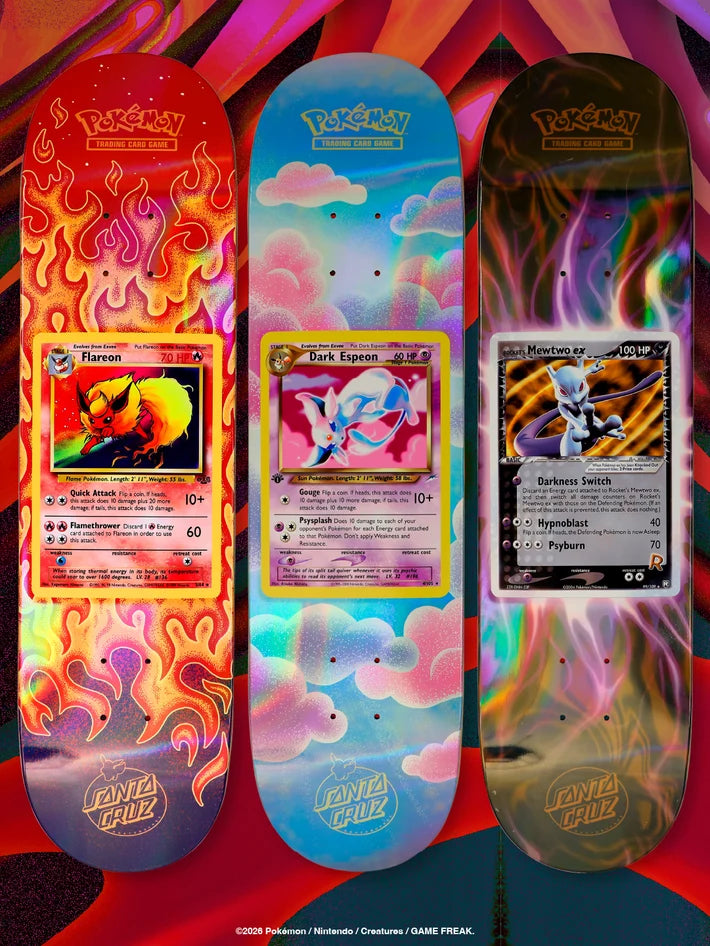 Santa Cruz x Pokemon TCG 30th Anniversary 2026 Blind Bag Skateboard Deck - Sealed
