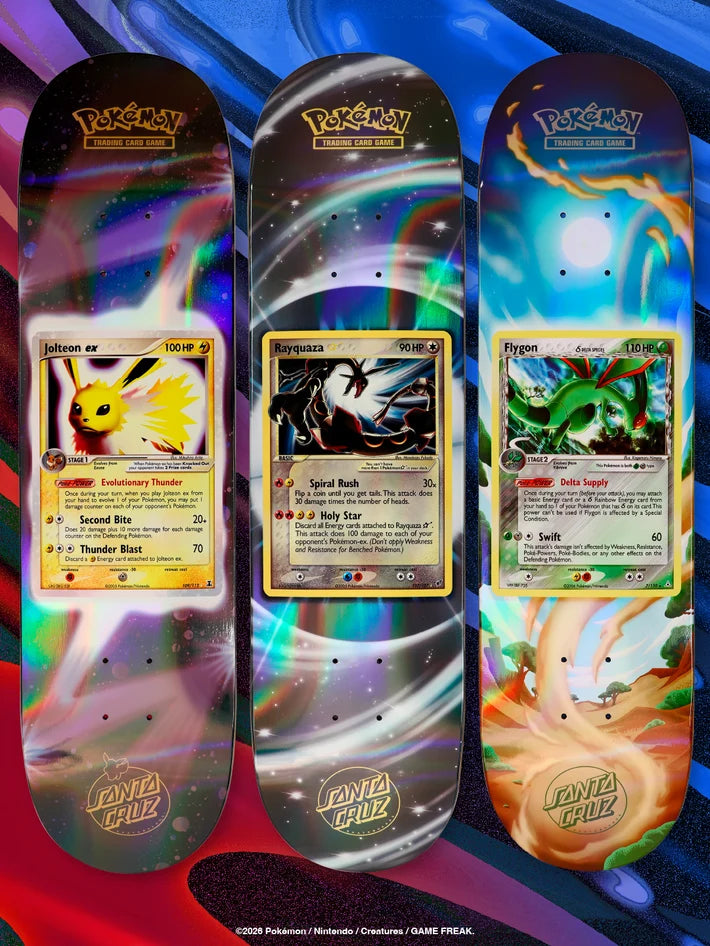 Santa Cruz x Pokemon TCG 30th Anniversary 2026 Blind Bag Skateboard Deck - Sealed