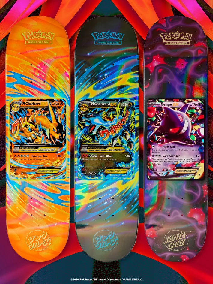 Santa Cruz x Pokemon TCG 30th Anniversary 2026 Blind Bag Skateboard Deck - Sealed