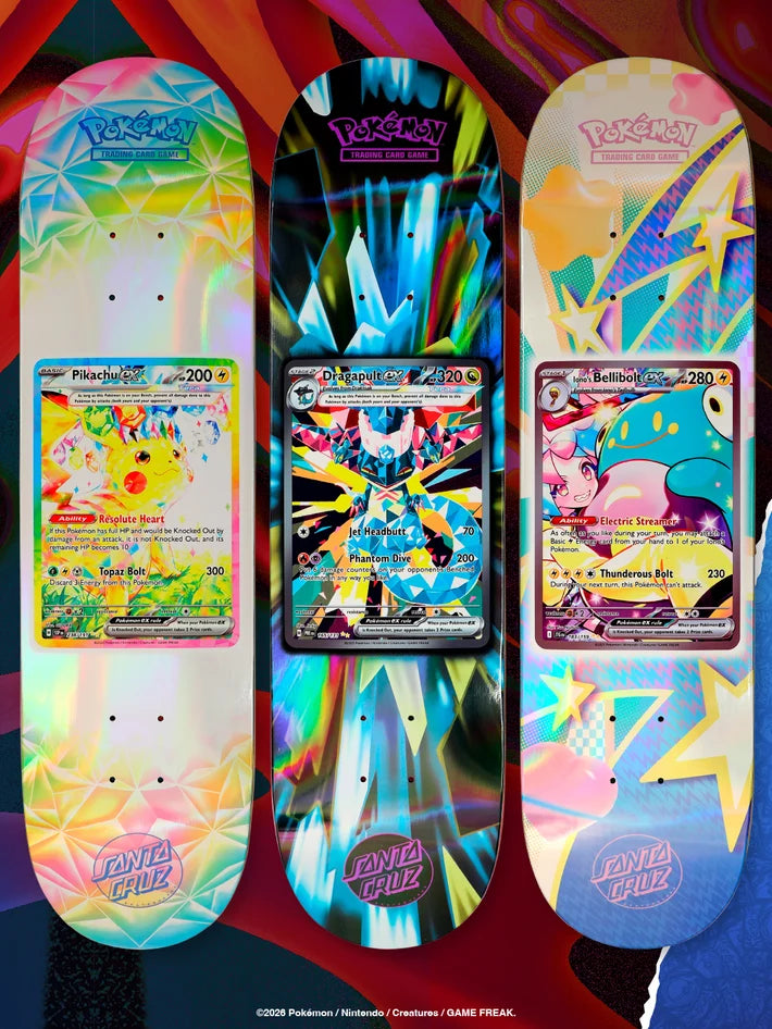 Santa Cruz x Pokemon TCG 30th Anniversary 2026 Blind Bag Skateboard Deck - Sealed