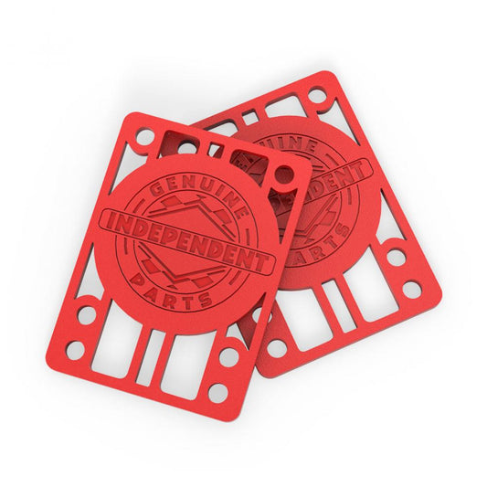 Independent 1/8" Riser Pads Red