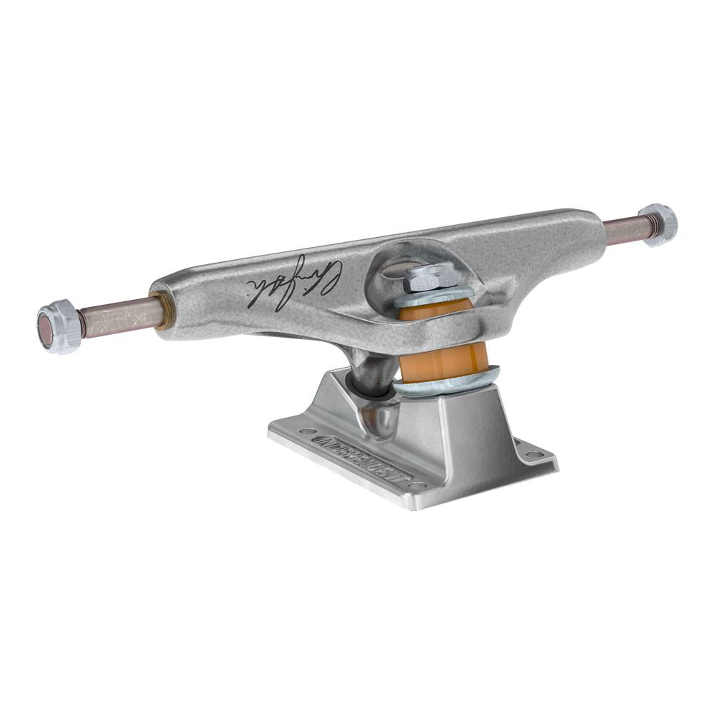 Independent Joslin Sticker Slap Forged Titanium Polished SilverSkateboard Trucks (Pair)