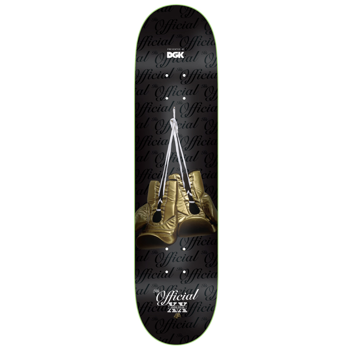 DGK It's Official Gloves Skateboard Deck 8.06" Black