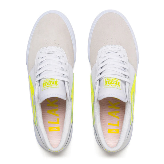 Lakai Manchester Skate Shoes - White/Neon