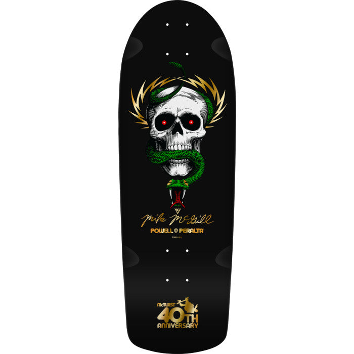 Powell-Peralta™ Mike McGill • O.G. • Skull & Snake '14' Black • McTwist 40th 10" - Shape 160