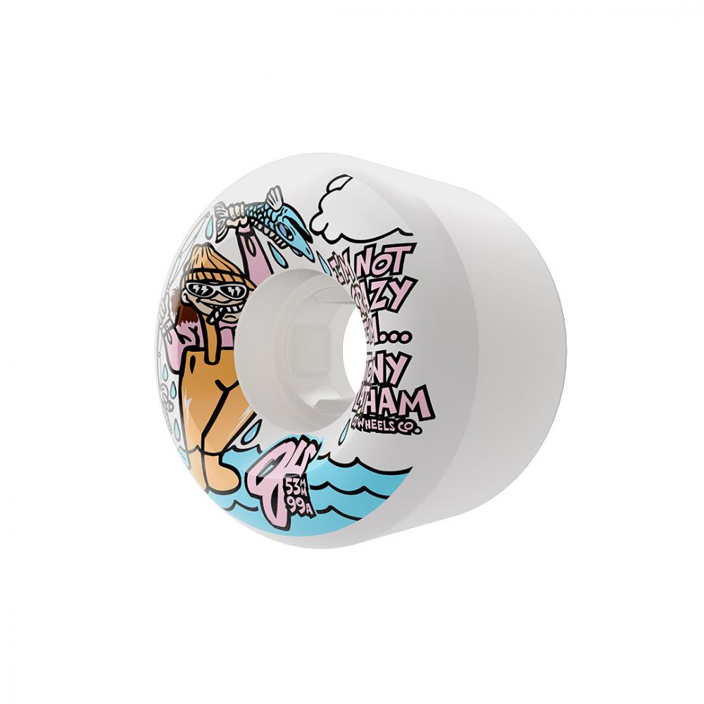 OJ Wheels Elite Full Combo White 53mm Skateboard Wheels (4Pk)