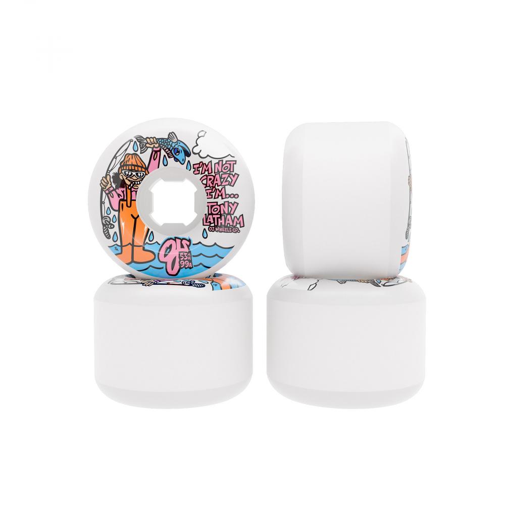 OJ Wheels Elite Full Combo White 53mm Skateboard Wheels (4Pk)