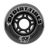 OJ Wheels Vandals Dirt Tires Thunder Black 70mm Skateboard Wheels (4Pk)