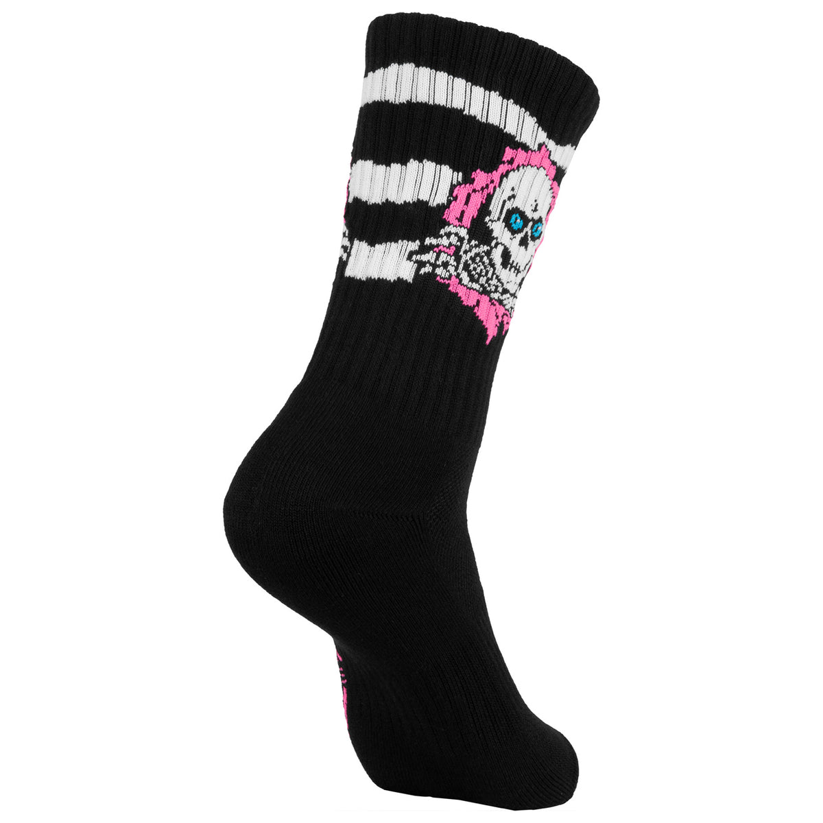 Powell Peralta Ripper Striped Cotton Socks Black/Pink