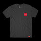 Chocolate Red Square Comfort Tee Graphite