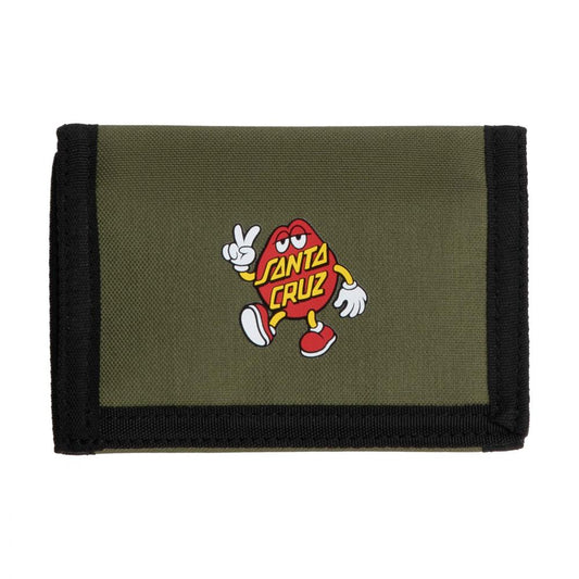 Santa Cruz Dot Guy Wallet Deep Olive O/S