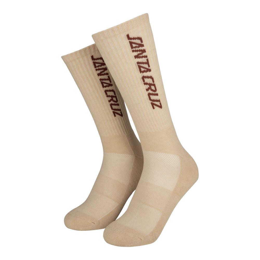 Santa Cruz Strip Socks Black/White (3Pk)