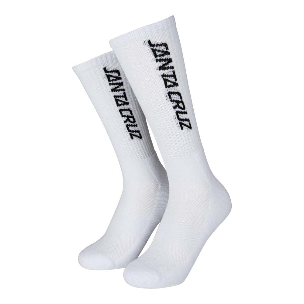 Santa Cruz Strip Socks Black/White (3Pk)