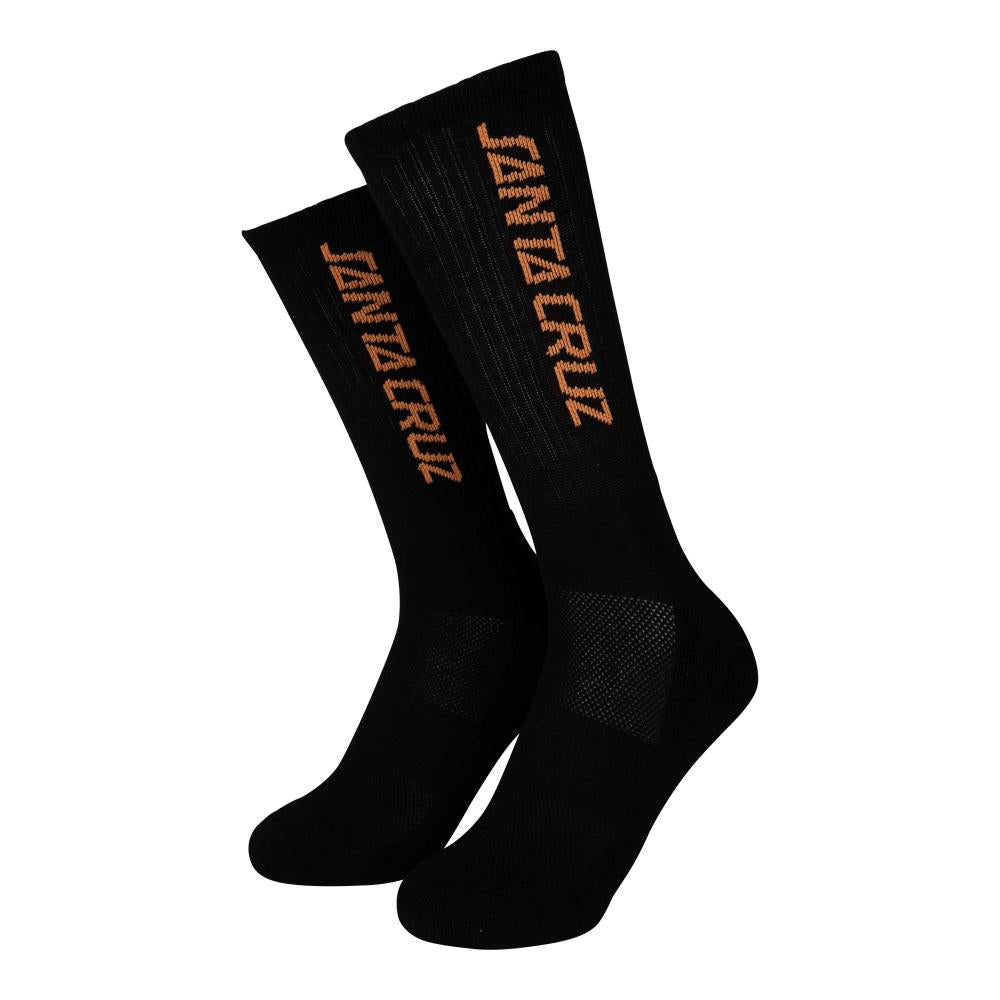 Santa Cruz Strip Socks Black/White (3Pk)