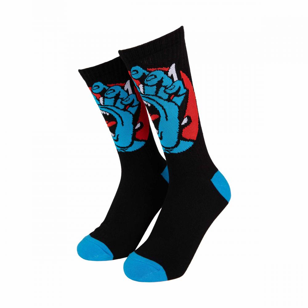 Santa Cruz Hand Dot Socks Black/White (2Pk)