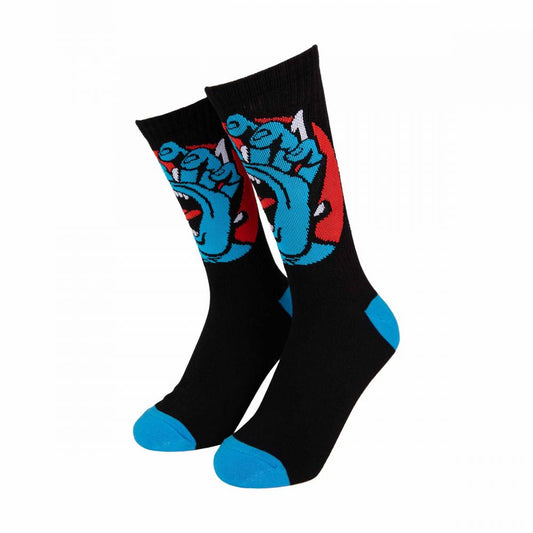Santa Cruz Hand Dot Socks Black/White (2Pk)