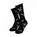 Santa Cruz Salba Bones Socks Black/White (2Pk)
