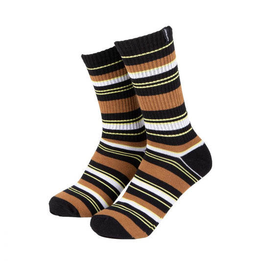 Santa Cruz Felix Socks Black/Rust/Green Glow