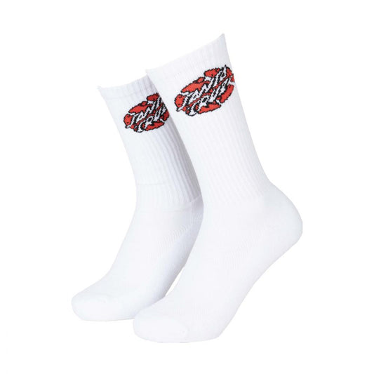 Santa Cruz Broken Dot Sock White
