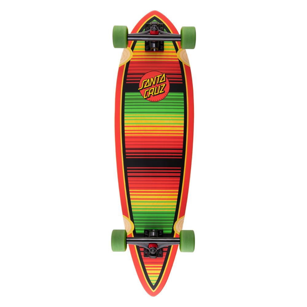 Santa Cruz Serape Dot Pintail Complete Longboard Multi 33 IN