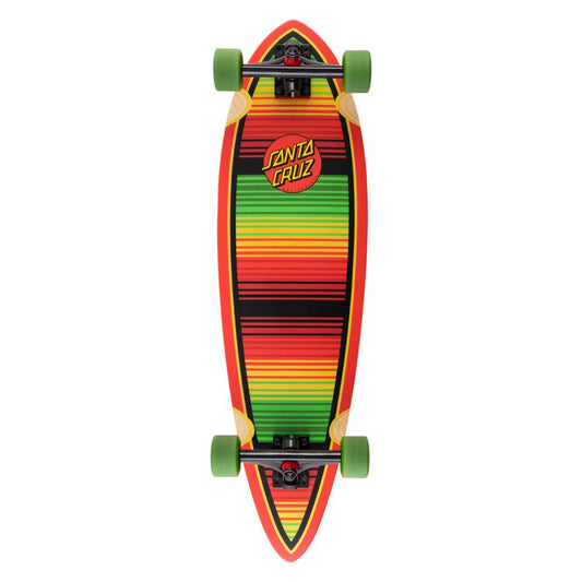 Santa Cruz Serape Dot Pintail Complete Longboard Multi 33 IN