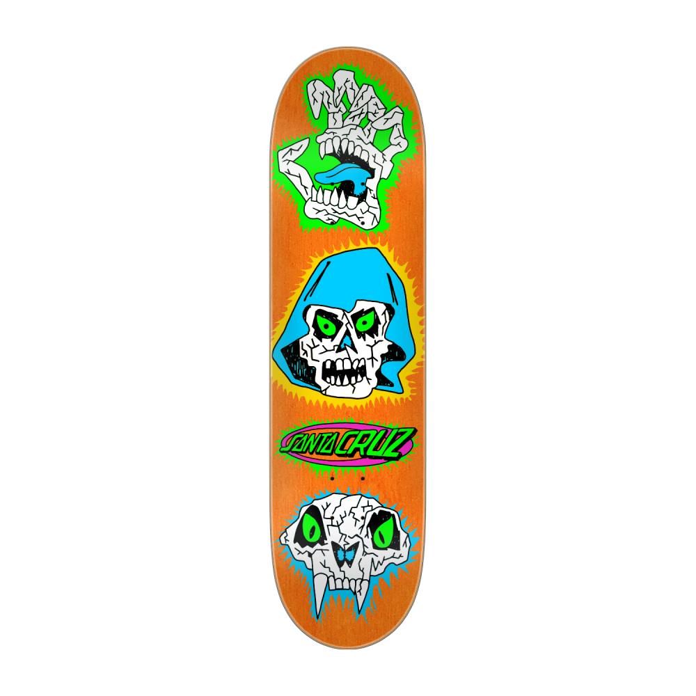 Santa Cruz Team Scribble Head Feelbase Skateboard Deck 7.75"