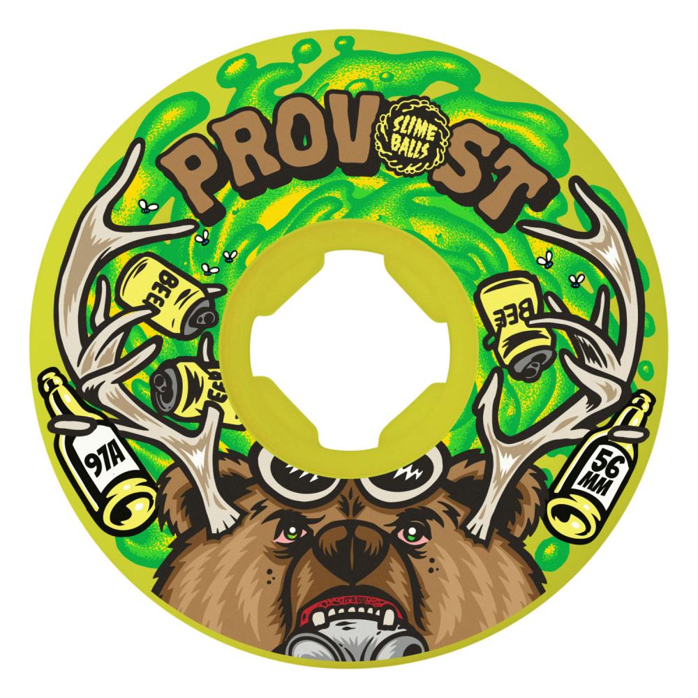Slime Balls Colin Provost Beer Guest 54mm Orange Skateboard Wheels (4Pk)