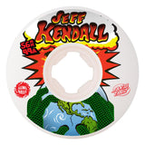 Slime Balls Kendall End Of The World 92A 56mm White Skateboard Wheels (4Pk)