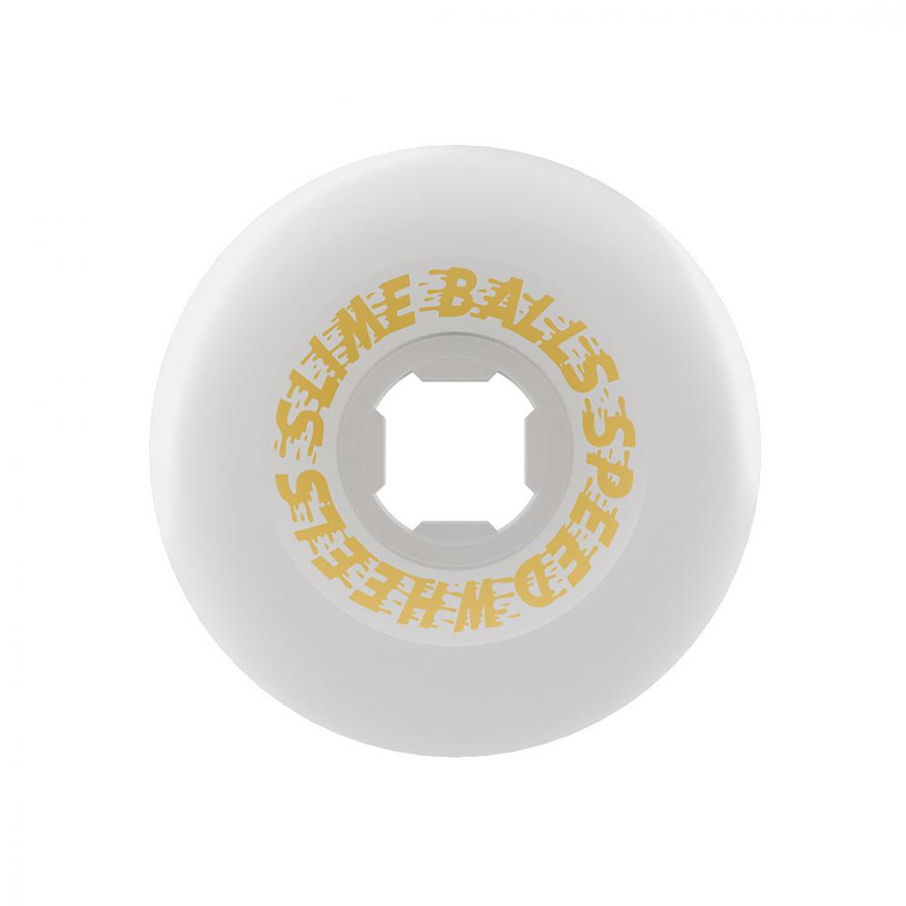 Slime Balls Sam Hitz Full Combo  99A 56mm White Skateboard Wheels (4Pk)