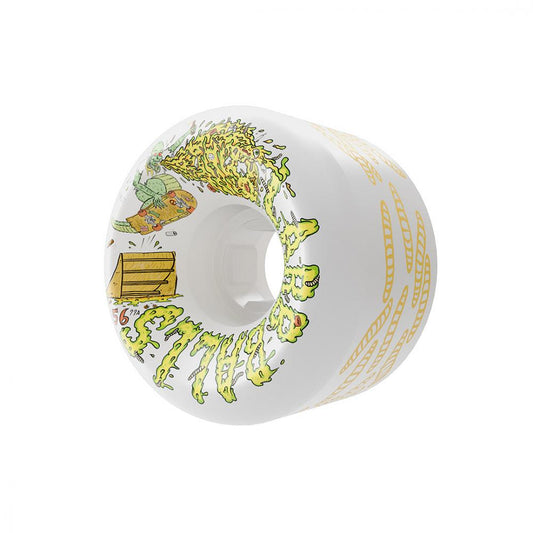 Slime Balls Sam Hitz Full Combo  99A 56mm White Skateboard Wheels (4Pk)