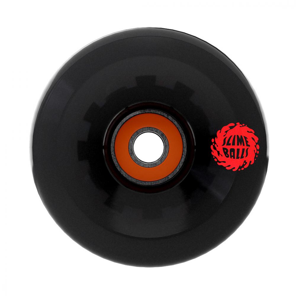 Slime Balls Prayer Candle Light Ups OG 66mm Black Skateboard Wheels (4Pk)