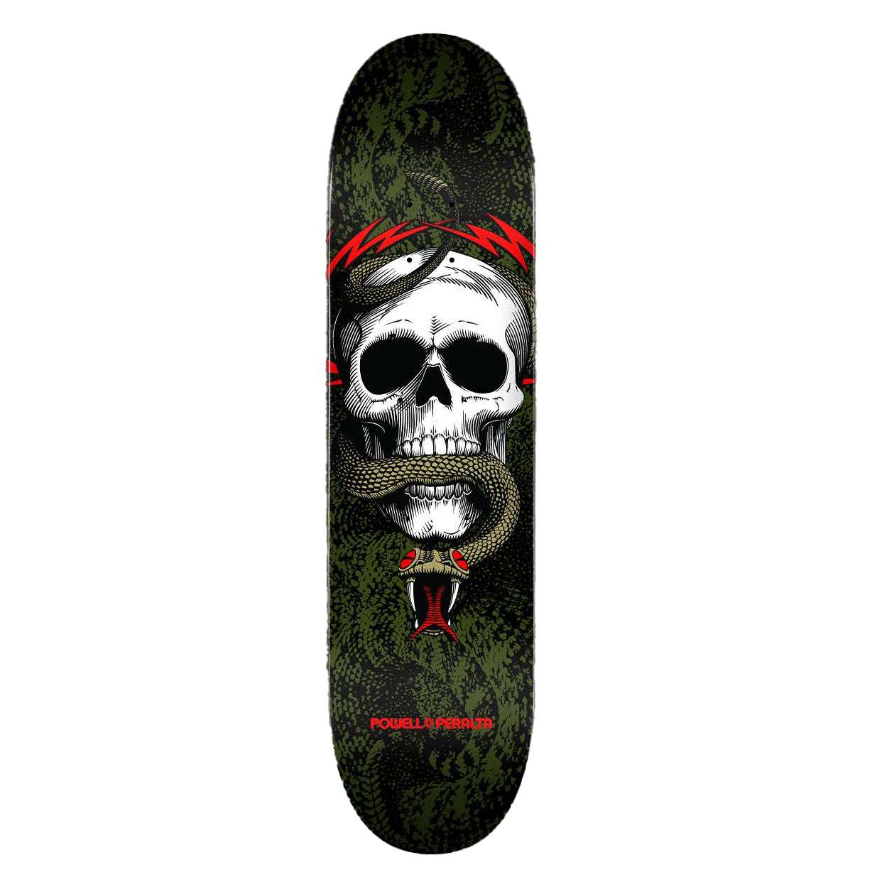 Powell Peralta Skull & Snake • Black / Green • 8.25" X 31.95"