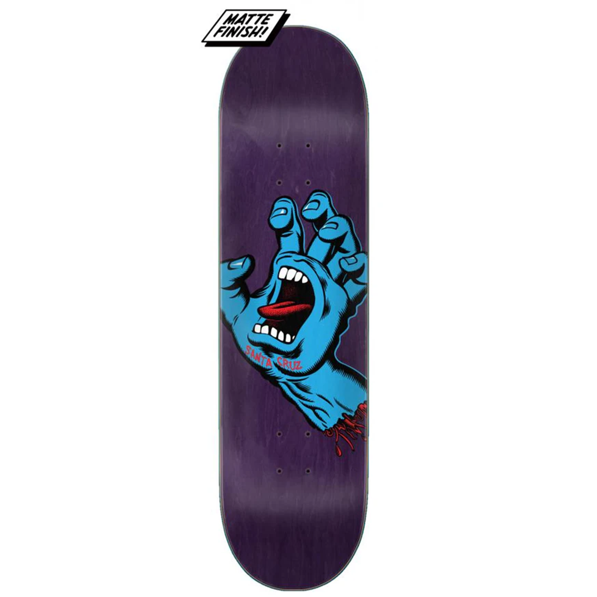 Santa Cruz Logo Deck Screaming Hand 8.375