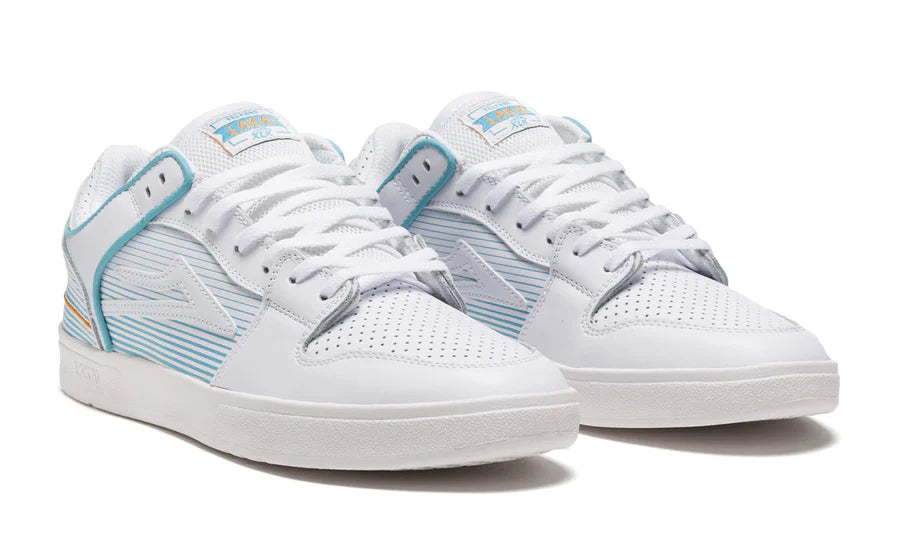 Lakai Telford Low x Rob Welsh White Leather Skate Shoes
