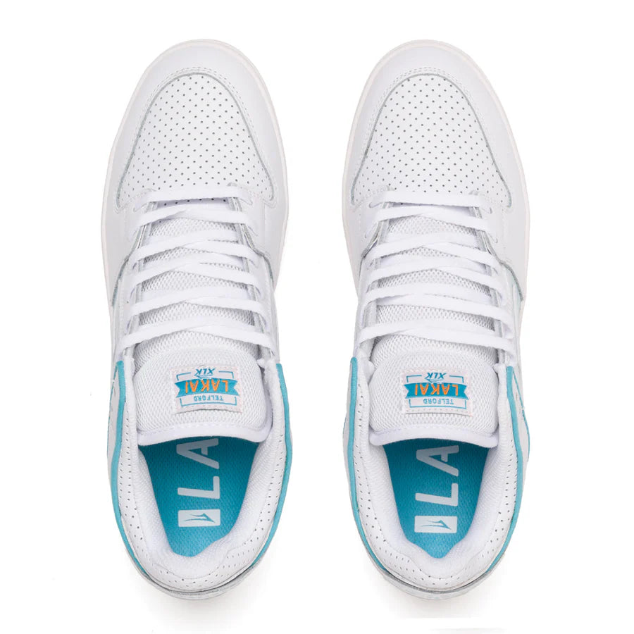 Lakai Telford Low x Rob Welsh White Leather Skate Shoes