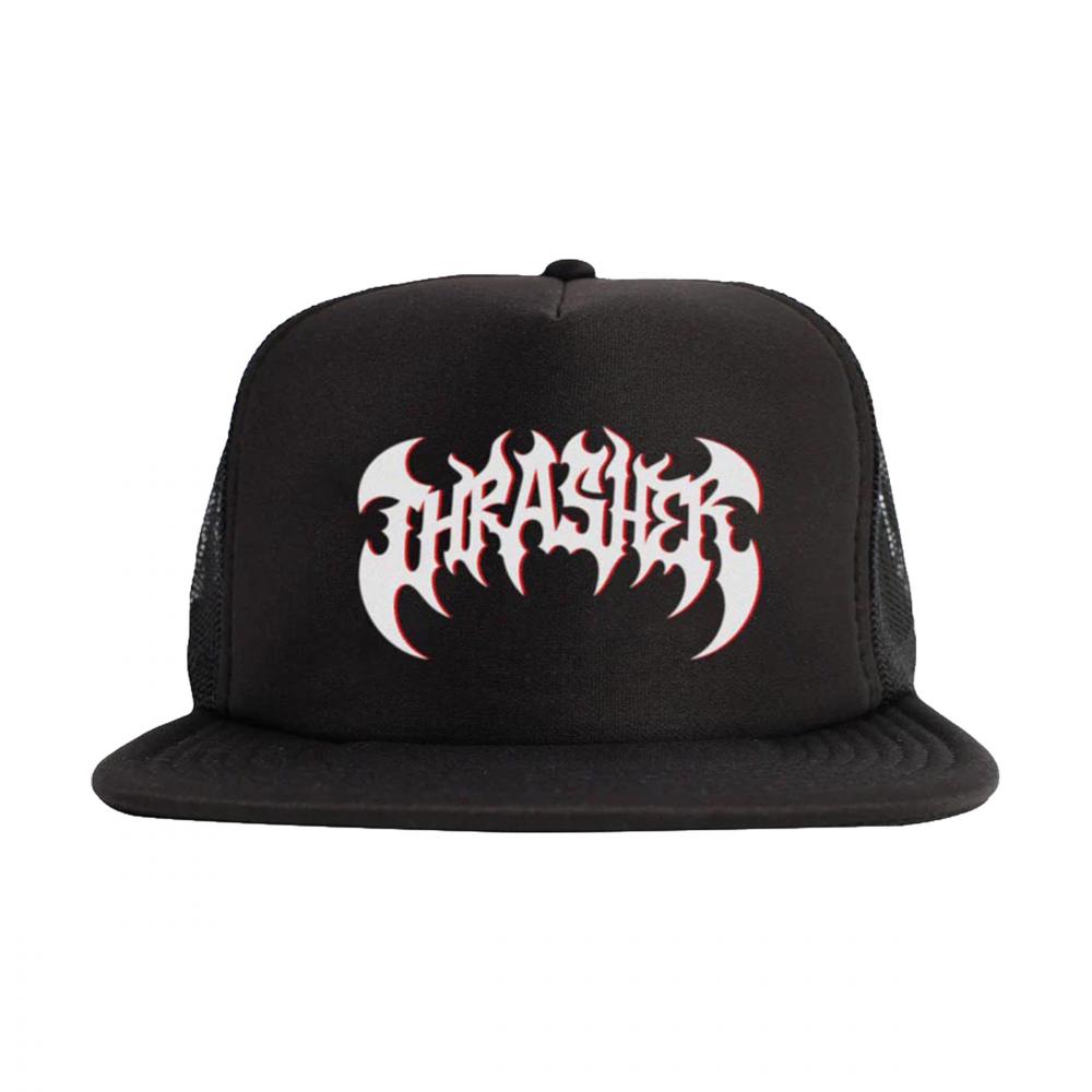 Thrasher Heavy Metal Black Trucker Cap