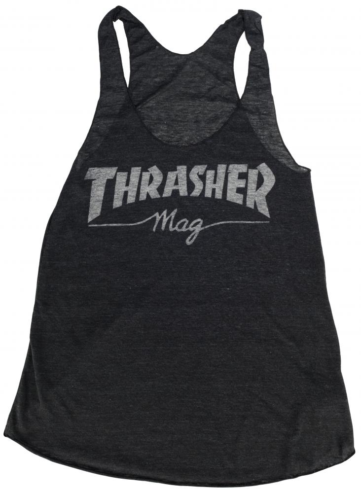 Thrasher Girls Magazine Racerback Vest Black