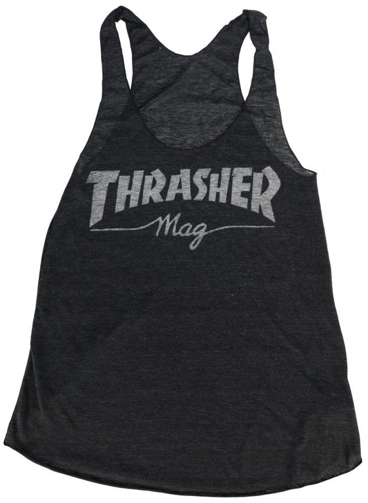 Thrasher Girls Magazine Racerback Vest Black