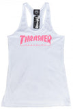 Thrasher Girls Magazine Racerback Vest White