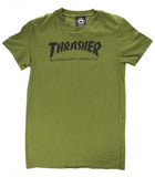 Thrasher Girls Skate Mag Logo T-Shirt Olive
