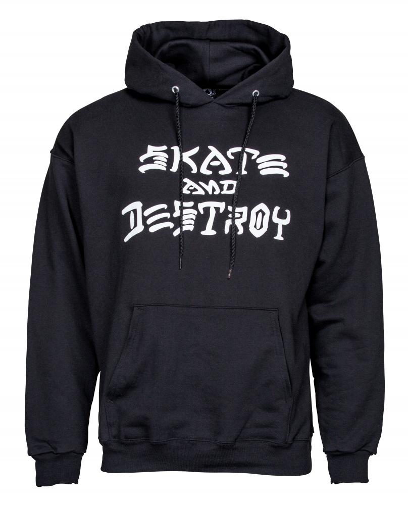 Thrasher Skate & Destroy Hooded Sweatshirt Black