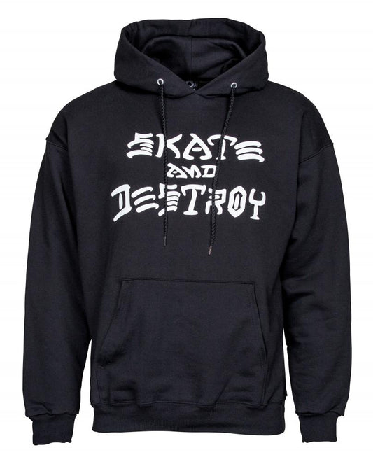 Thrasher Skate & Destroy Hooded Sweatshirt Black