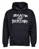 Thrasher Skate & Destroy Hooded Sweatshirt Black