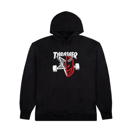 Thrasher x Spitfire Thrash & Burn Hooded Sweatshirt Black