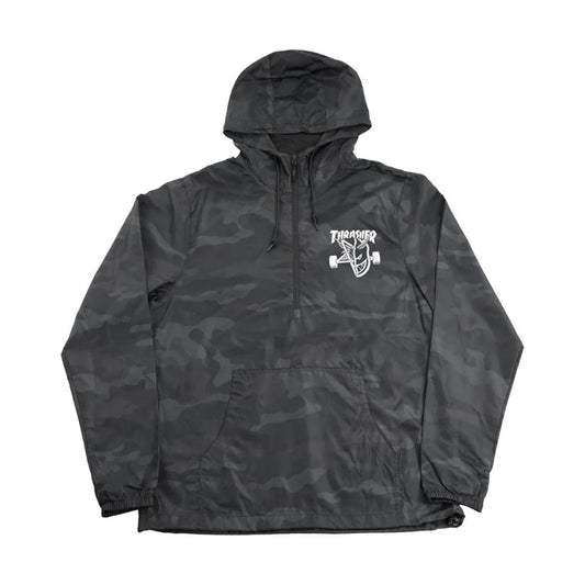 Thrasher x Spitfire Thrash & Burn Anorak Jacket Black Camo